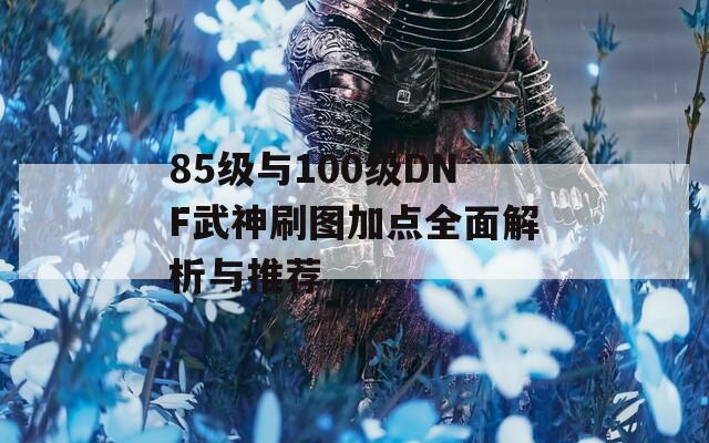 85级与100级DNF武神刷图加点全面解析与推荐