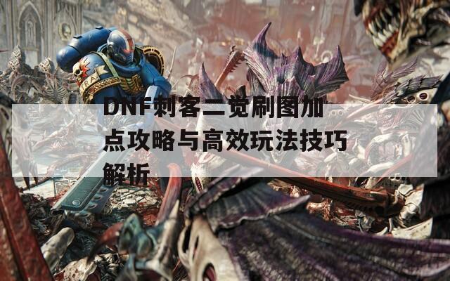 DNF刺客二觉刷图加点攻略与高效玩法技巧解析