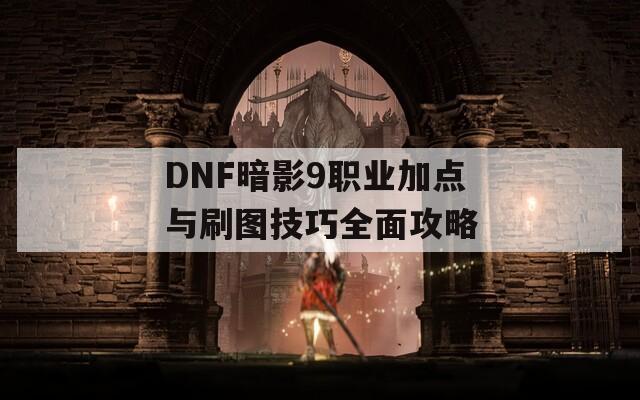 DNF暗影9职业加点与刷图技巧全面攻略