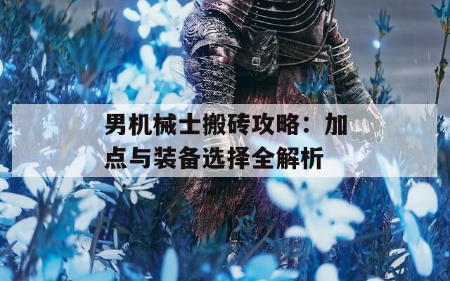 男机械士搬砖攻略：加点与装备选择全解析