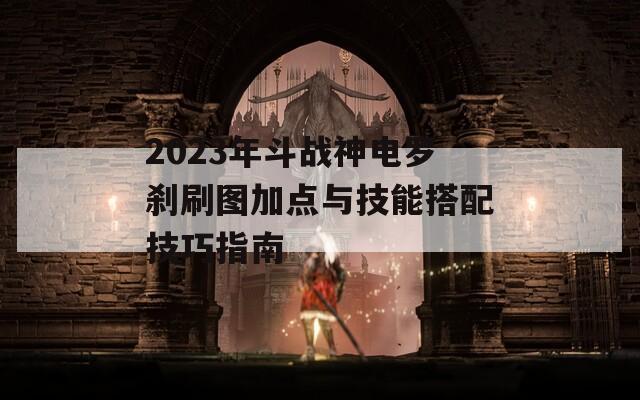 2023年斗战神电罗刹刷图加点与技能搭配技巧指南