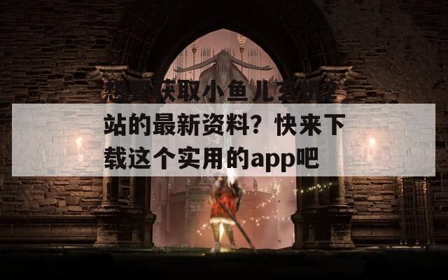 想要获取小鱼儿玄机2站的最新资料？快来下载这个实用的app吧！