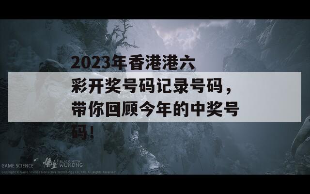 2023年香港港六 彩开奖号码记录号码，带你回顾今年的中奖号码！